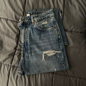 Zara High Rise Mom Jean
